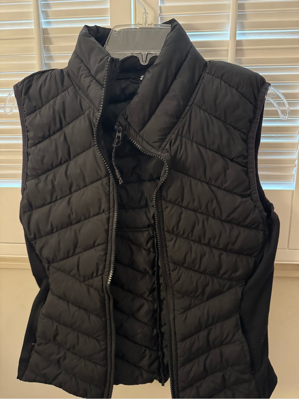 Fabletics Black Quilted Puffer Vest